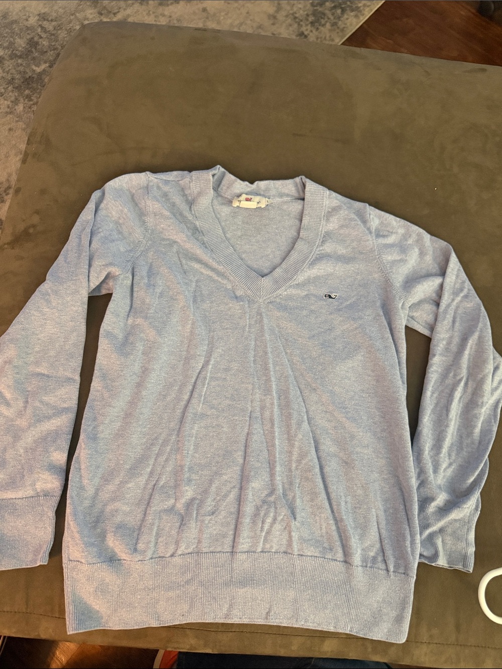 Vineyard vines light Blue V-Neck Women's Sweater